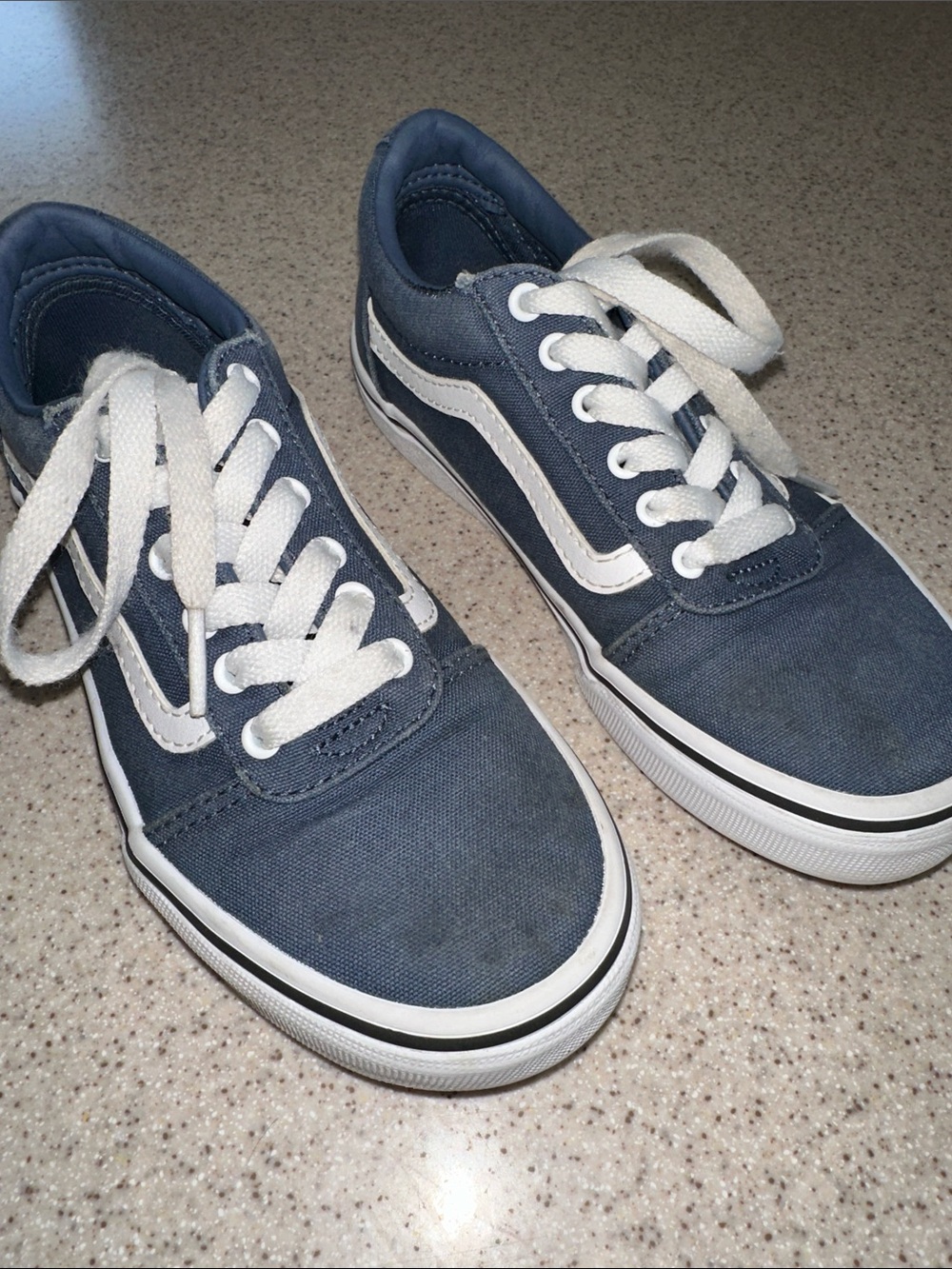 Vans Boy’s Blue Old Skool Canvas Sneakers in size 1